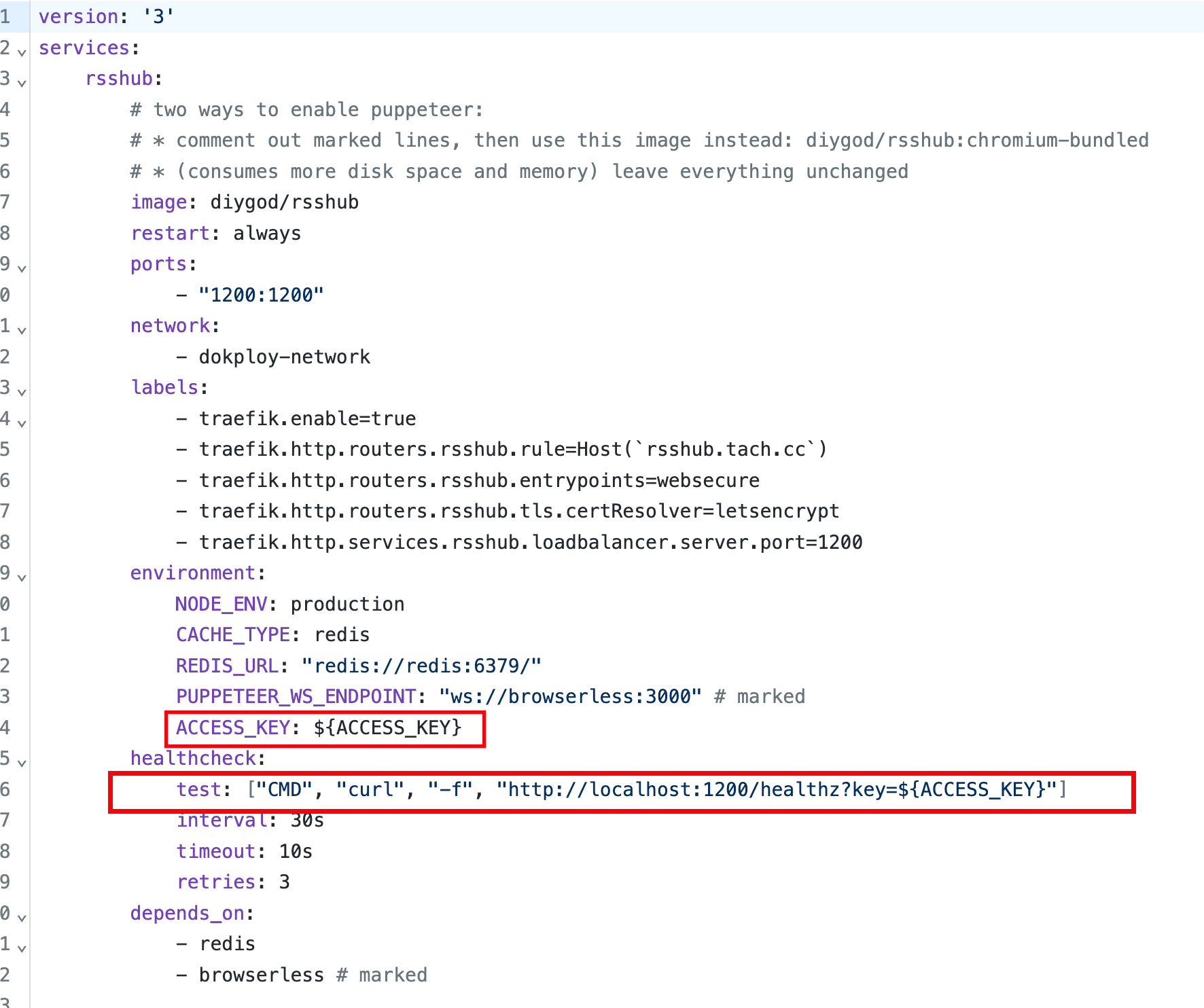 access key config 2