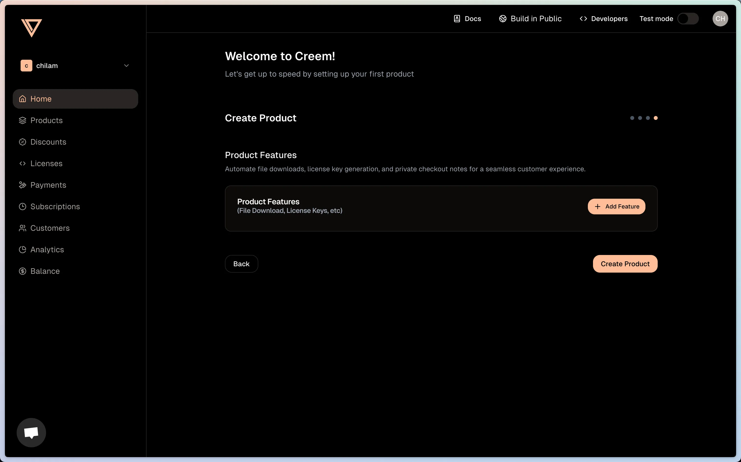 create product 4